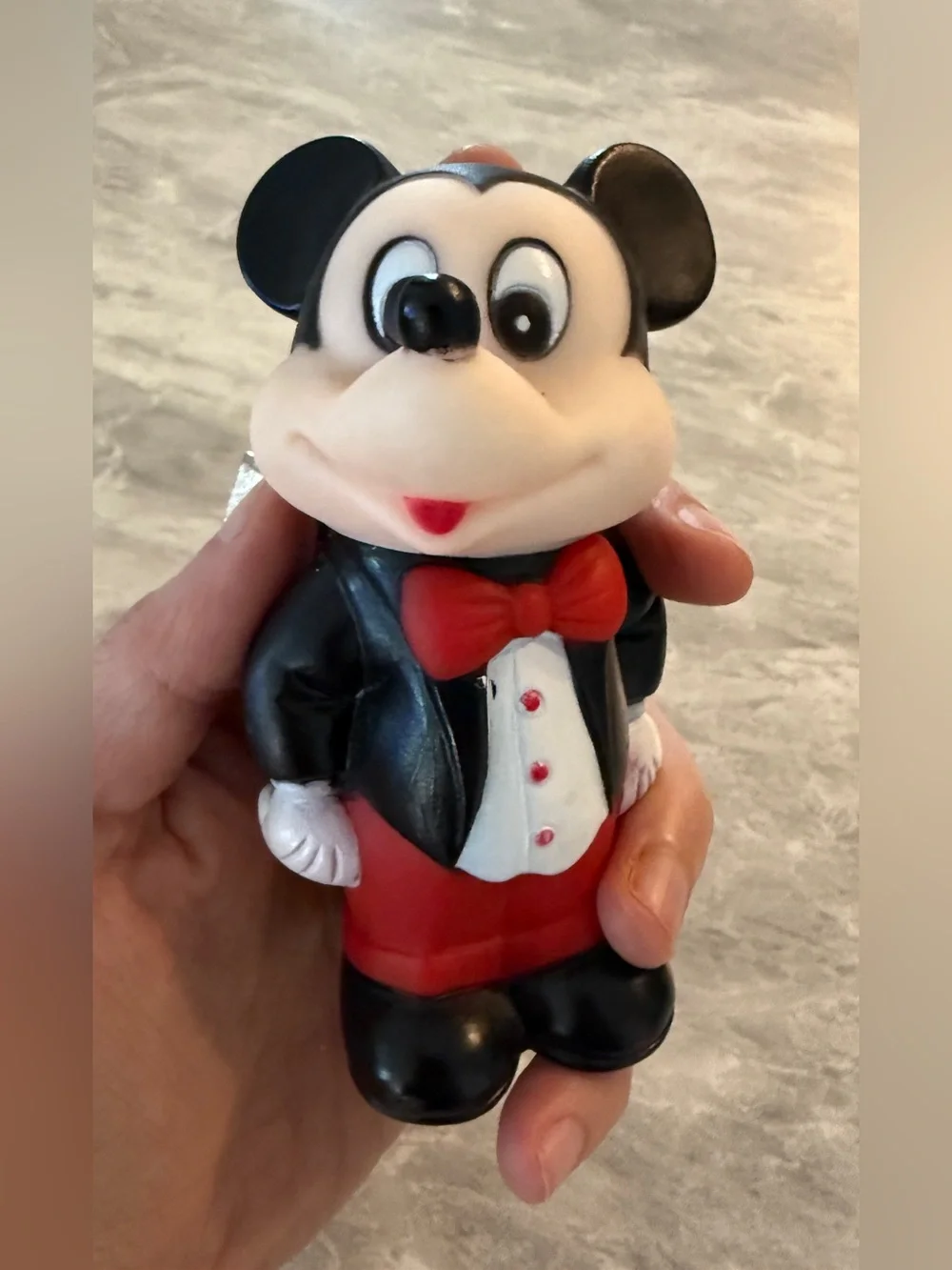 Walt Disney Company Tootsietoy Minnie & Mickey 1986 Vintage Dolls Rubber 5”